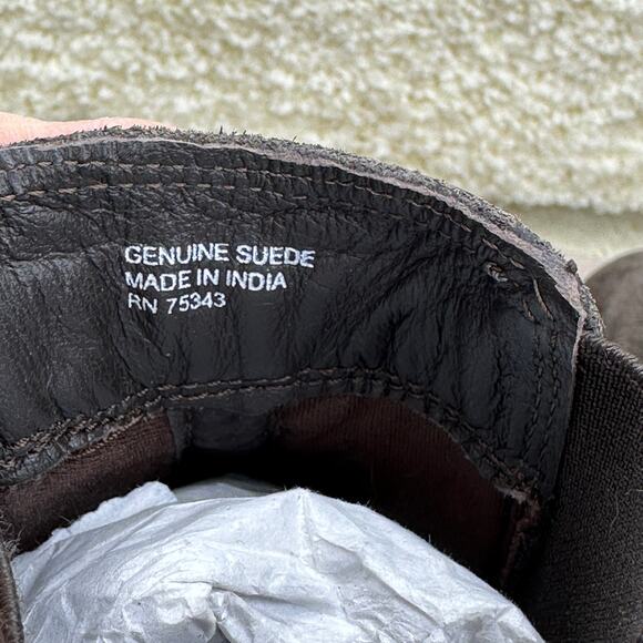 Joie Womens Size 9 Chelsea Army Boots Green Pull On Suede Lug Ankle Boots New - Picture 7 of 13